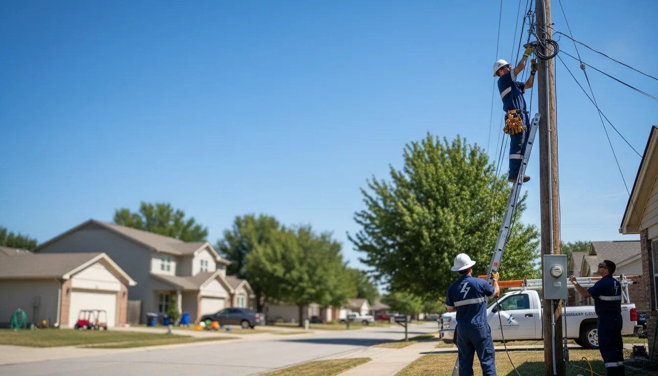 Residential electrician providing installation services in Walker, KS